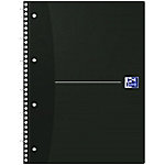 OXFORD Office Essentials Notebook DIN A4+ Liniert Spiralbindung Karton Schwarz Perforiert 140 Seiten von OXFORD