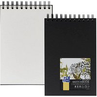 OXFORD Skizzenbuch Sketchbook DIN A5 blanko, schwarz Hardcover 40 Seiten von OXFORD