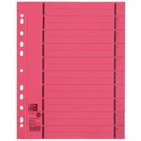 OXFORD Trennblätter DIN A4 250 g/m² rot von OXFORD