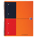 OXFORD International Notizbuch DIN A4+ Liniert Spiralbindung PP (Polypropylen) Orange Perforiert 160 Seiten 5 Stück à 80 Blatt von OXFORD