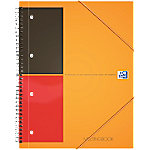 OXFORD International Notebook DIN A4+ Liniert Spiralbindung PP (Polyproplylen) Orange 160 Seiten 80 Blatt von OXFORD