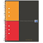 OXFORD International Notizbuch DIN A5 Kariert Spiralbindung PP (Polypropylen) Farbig sortiert Perforiert 160 Seiten 5 Stück à 80 Blatt von OXFORD