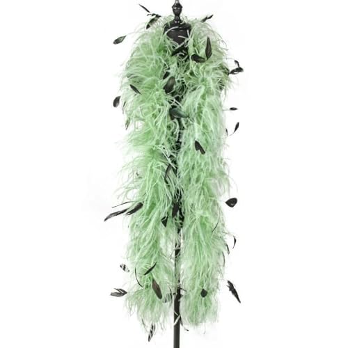 50/80 cm gefärbte Straußenfedern in verschiedenen Farben, Boa zum Nähen von Brautkleidern, Federschal, Schal, Deko-Accessoires, Stil 27–80 cm, 10-lagig 50/80 cm gefärbte Straußenfedern in verschiedenen Farben, Boa zum Nähen von Brautkleidern, Federschal, Schal, Deko-Accessoires, Stil 27–80 cm, 10-lagig von OXFYY