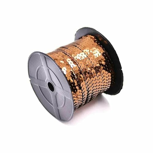 6 mm gold-silberfarbene Nähpailletten, Zierkette, vergoldete Nähpailletten, Paillettenstoff für Kleidung, Handarbeiten, Basteln, Kaffee 6 mm gold-silberfarbene Nähpailletten, Zierkette, vergoldete Nähpailletten, Paillettenstoff für Kleidung, Handarbeiten, Basteln, Kaffee von OXFYY