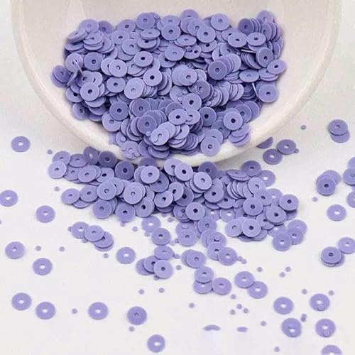 DIY-Pailletten 3,0 mm 4,0 mm 5 mm 6 mm 8 mm 10 mm Porzellan Flache runde Pailletten für Hochzeitshandwerk Kostüm Scrapbooking Zubehör-lila blau 2–10 mm 20 g von OXFYY