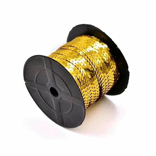 mm gold-silberfarbene Nähpailletten, Zierkette, vergoldete Nähpailletten, Paillettenstoff für Kleidung, Handarbeiten, Basteln, Gold mm gold-silberfarbene Nähpailletten, Zierkette, vergoldete Nähpailletten, Paillettenstoff für Kleidung, Handarbeiten, Basteln, Gold von OXFYY
