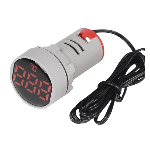 MIUYTRN ST16C Kleines 22-mm-LED-Digitaldisplay Temperaturanzeige Signalthermometer Messbereich -20-199 Celsius Temperaturmessgerät cuicui(rot) von OXGQDTDQ