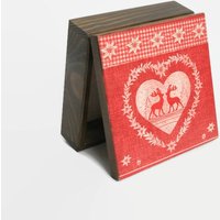 Hirsch-Box Memory-Box Personalisierte Weihnachts-Box Weihnachtsgeschenk Herz-Box-Schmuck-Box Holz Hirsch Aufbewahrungsbox Weihnachtsdekoration von OXIArt