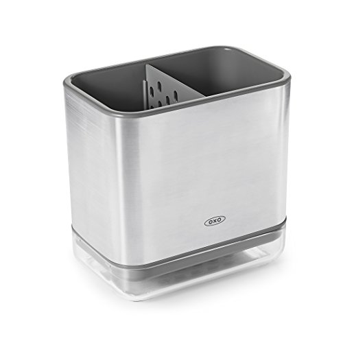 OXO Good Grips Praktischer Spülutensilien-Halter aus Edelstahl – 9,7 x 14,5 x 14 cm OXO Good Grips Praktischer Spülutensilien-Halter aus Edelstahl – 9,7 x 14,5 x 14 cm von OXO