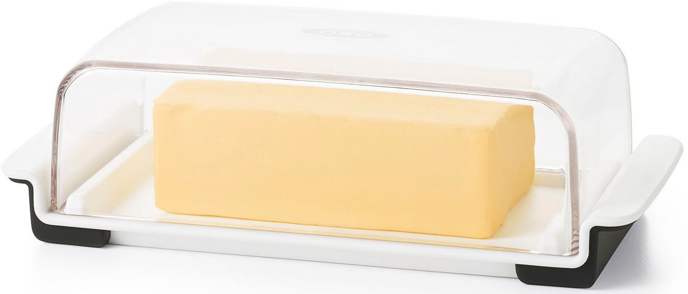 OXO Good Grips Butterdose, Glas, Kunststoff, (1-tlg), für 250 g Butter, mit Antirutschgriff von OXO Good Grips