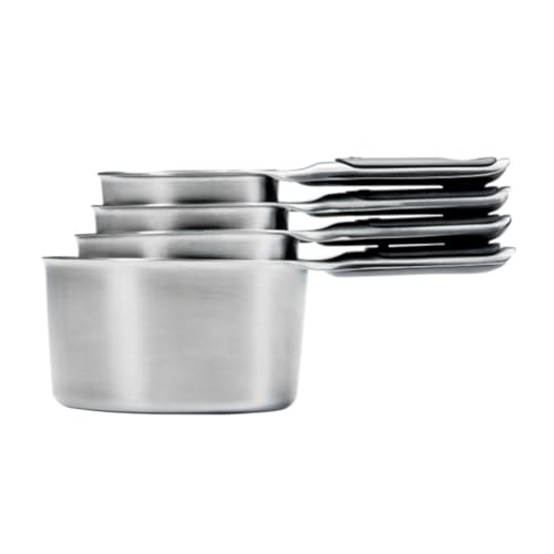 OXO Good Grips Messbecher aus Edelstahl, mit Magnetverschluss, 4 Stück von OXO