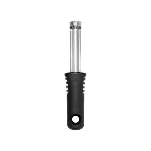 OXO Good Grips Apfelentkerner aus Edelstahl mit rutschfestem Griff, Silber/Schwarz von OXO