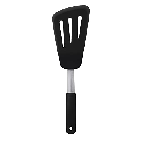 OXO Good Grips flexibler Omelettwender – spülmaschinenfester Pfannenheber aus Silikon und Edelstahl zum einfachen Wenden von Omeletts und mehr – schwarz OXO Good Grips flexibler Omelettwender – spülmaschinenfester Pfannenheber aus Silikon und Edelstahl zum einfachen Wenden von Omeletts und mehr – schwarz von OXO