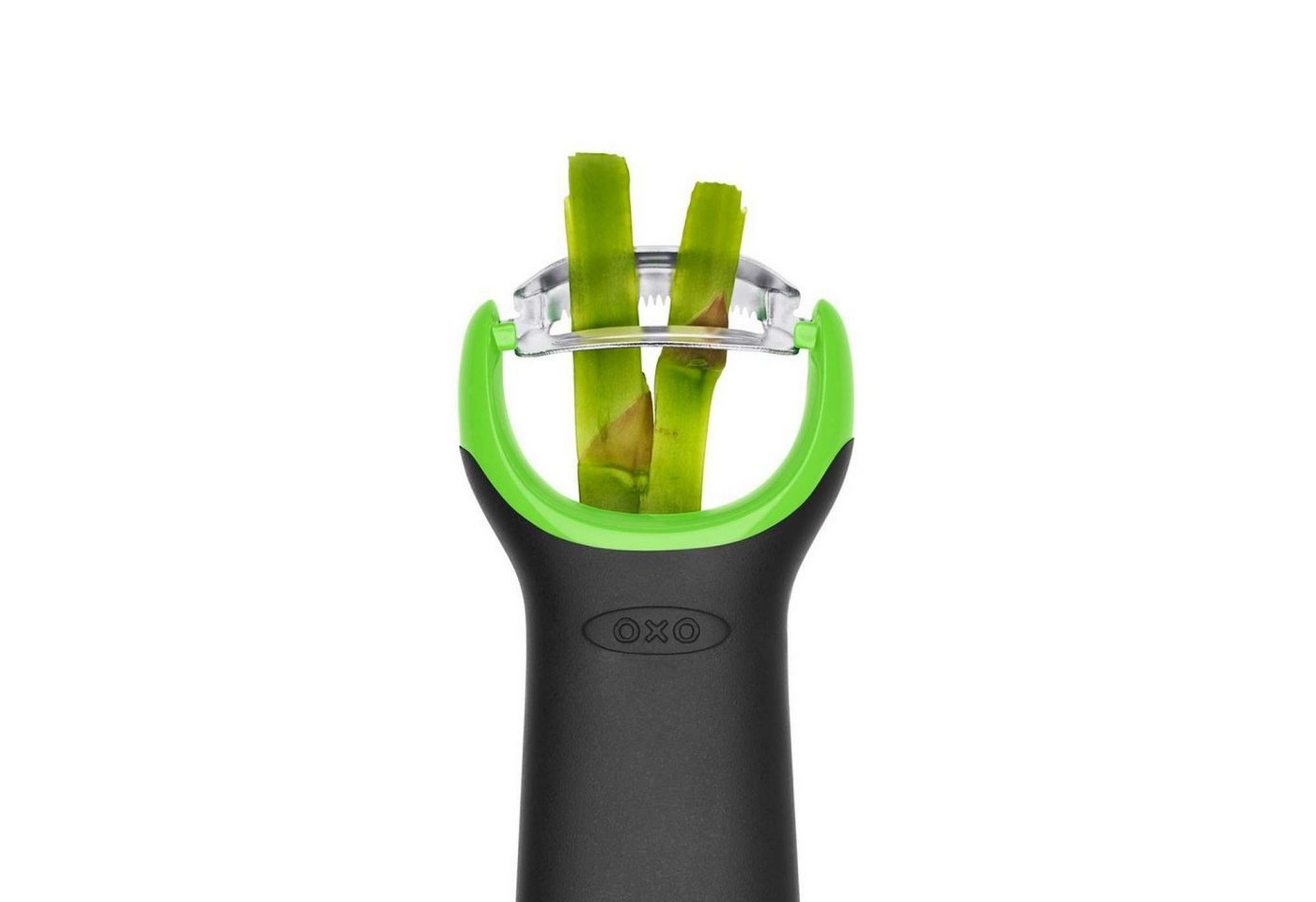 OXO Good Grips Spargelschäler Spargelschäler mit speziell geformter Klinge, (1-tlg), gebogene, gezackte Klinge von OXO Good Grips