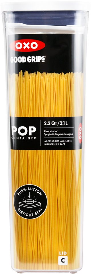 OXO Good Grips Vorratsdose OXO Good Grips POP-Behälter – luftdichte, stapelbare Aufbewahrungsbox mit Deckel für Lebensmittel – 2,1 l für Spaghetti und mehr von OXO Good Grips