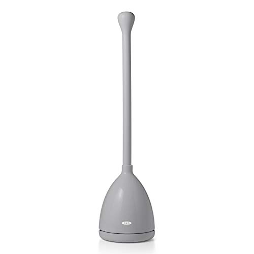 OXO 13289500, Grau Good Grips WC-Saugglocke mit Halter, 6.3 x 24 von OXO