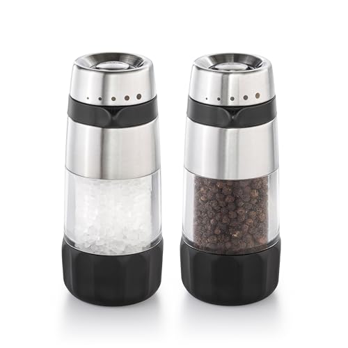 OXO Good Grips 1141000V4UK Food Storage Container, 18/8 Edelstahl, Salt and Pepper, 2 von OXO