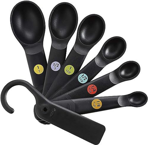 OXO Good Grips Plastic Measuring Spoons - Black - 7pc set von OXO