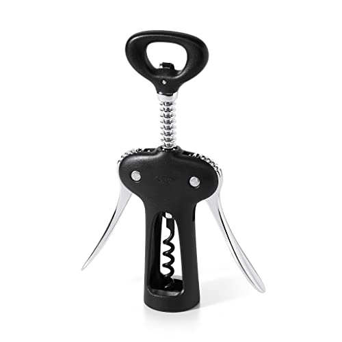 OXO Good Grips Ergonomischer Korkenzieher mit integriertem Flaschenöffner von OXO