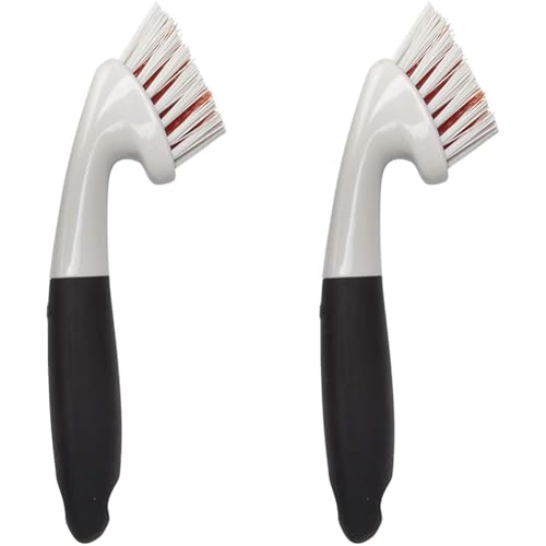 OXO Good Grips Fugenbürste/Reinigungsbürste mit ergonomischem Griff (Packung mit 2) von OXO