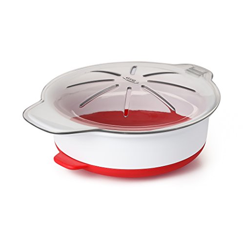 OXO - Good Grips Microwave Egg Cooker Eierzubereiter für die Mikrowelle, Kunststoff, rot, 36.06 x 13.71 x 18.29 cm von OXO