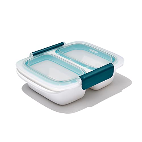 OXO Good Grips-Prep & Go-Behälter mit Unterteilung und einem Fassungsvermögen von 473 ml, White von OXO