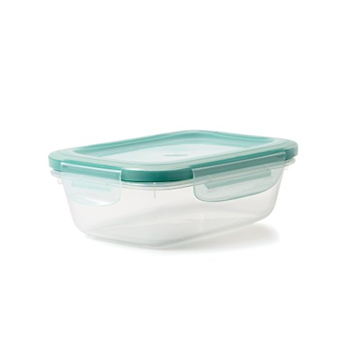 OXO Good Grips SNAP Behälter, 0,7 L, Plastik, transparent / blau, 20 x 9,39 x 14,47 cm von OXO