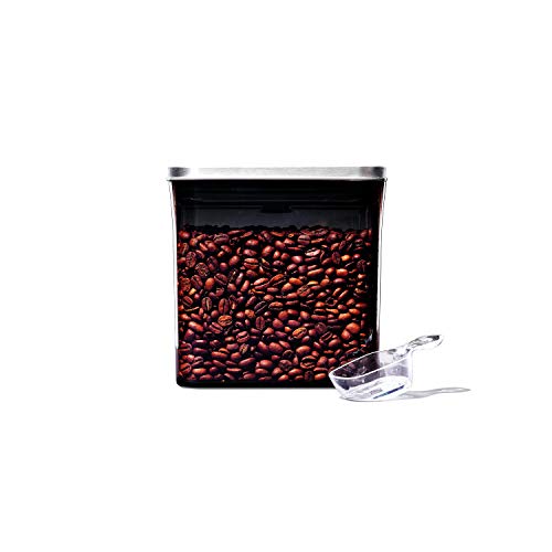 OXO Kaffeepop-Behälter aus Stahl mit Schaufel, 1,7 l für Kaffee, Tee und mehr von OXO