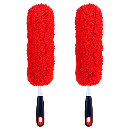 OXO Mikrofaser Handstaubwedel (2er-Set) Polyester Weich 317.5 g Reinigung Staubwedel Flexibel Waschbar Zum Abstauben von OXO