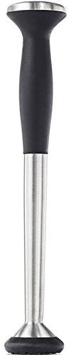 OXO SteeL Stößel mit kratzfestem Nylonkopf und weichem, rutschfestem Griff, silberfarben, 22,9 cm von OXO