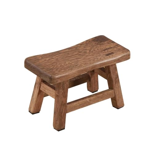 OXOAMP Fußbank Holz-Fußhocker, Outdoor-Stuhl, Kleiner osmanischer Hocker, Sitzstuhl, Schuhwechselhocker for Schlafzimmer, Küche, kreativer Hocker Komfortabel von OXOAMP