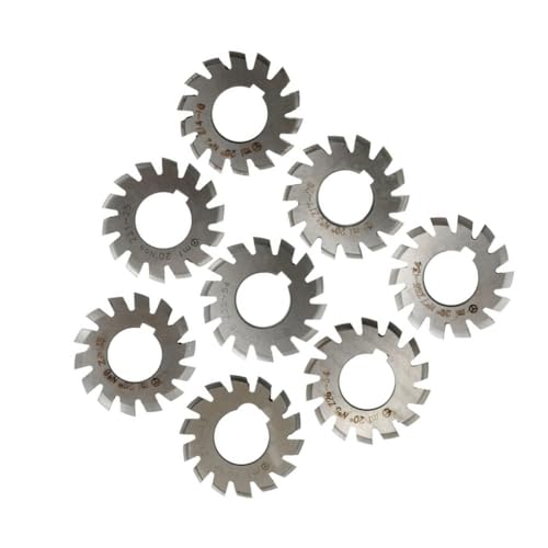 Evolventengetriebe, Zahnradfräser, HSS Evolventenzahnradfräser-Satz Modul M0.4-M10.0 8 Stück(M3.75) von OXOLAMRIN