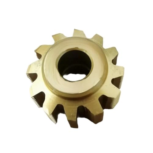 Evolventengetriebe, Zahnradfräser, PA20 Grad Modul HSS 6542 Disk Gear Wälzfräser 8mm/13mm Loch & M0.3-M2 Modul Multicolor(Yellow,13MM*M0.5) von OXOLAMRIN