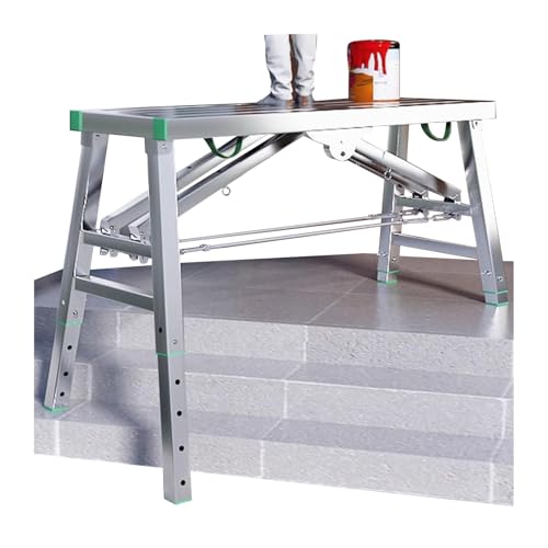 Klappbare Arbeitsplattform, Verstellbare, klappbare Arbeitsplattform aus verzinktem Stahl, mehrere Größen(55.61x11.81x45.28in) von OXOLAMRIN