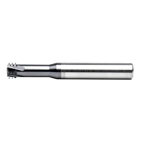 Schaftfräser, Fräser, Dreireihiger Gewindefräser CNC-Maschine Vollhartmetall Multicolor Mehrere Größen(Grey,M2X0.4X4mmX50mm) von OXOLAMRIN