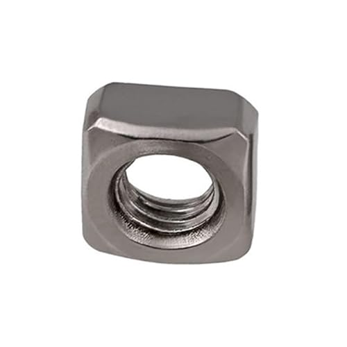 Vierkantmuttern, Gewindevierkantmuttern, DIN557 GB39 304 Edelstahl Vierkantmutter Mehrere Größen Packung mit 10, 20 oder 50 Stück(M5 50pcs) von OXOLAMRIN