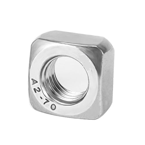 Vierkantmuttern, Gewindevierkantmuttern, Vierkantmuttern 304 Edelstahl A2-70 Din557 Mehrere Größen Packung mit 10 Stück oder 50 Stück(10 pcs,M10) von OXOLAMRIN