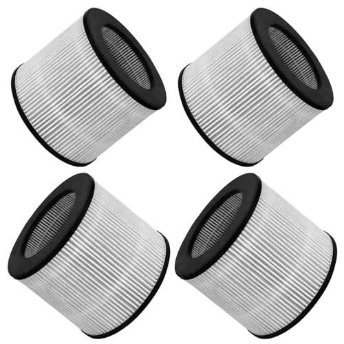 OXOXO (Pack of 4 2801 Replacement Filter,H13 True HEPA Filter Compatible with Bissell MYair 2780 2780A 2780P 2780B 27809 Air Purifier, 3-in-1 HEPA Filter with Activated Carbon Pre-Filter von OXOXO