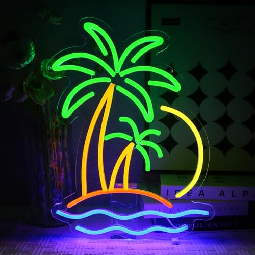 OYCGZV Tropische Palme Neon Schild Kokosnussbaum Led Neonschild Wand Strand Surfen Neon Sign USB Led Schild für Bier Bar Schlafzimmer Cafe Club Geschäftlich Zuhause Kneipe Party Dekorationen OYCGZV Tropische Palme Neon Schild Kokosnussbaum Led Neonschild Wand Strand Surfen Neon Sign USB Led Schild für Bier Bar Schlafzimmer Cafe Club Geschäftlich Zuhause Kneipe Party Dekorationen von OYCGZV