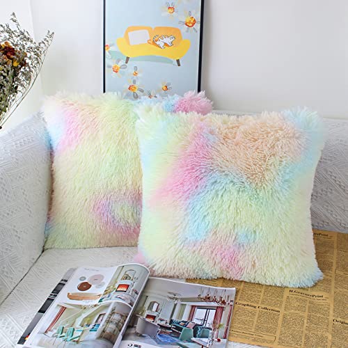 OYIMUA 2er Set Kissenbezüge 40x40 Bunt Flauschige Deko Kissenhülle Kunstpelz Kuschelkissenbezug Dekorative Kuschelig Kissen Plüsch Zierkissen Kissenbezug Plüschkissen Couchkissen Sofakissen OYIMUA 2er Set Kissenbezüge 40x40 Bunt Flauschige Deko Kissenhülle Kunstpelz Kuschelkissenbezug Dekorative Kuschelig Kissen Plüsch Zierkissen Kissenbezug Plüschkissen Couchkissen Sofakissen von OYIMUA