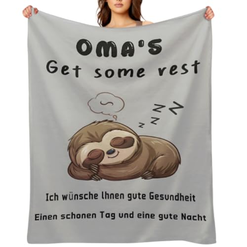 OYIWINMI Geschenke für Oma Personalisierte Superweiche Flanell Decke Geburtstagsgeschenk Muttertagsgeschenk Kuscheldecke von Enkelin und Enkel 130 x 150 cm OYIWINMI Geschenke für Oma Personalisierte Superweiche Flanell Decke Geburtstagsgeschenk Muttertagsgeschenk Kuscheldecke von Enkelin und Enkel 130 x 150 cm von OYIWINMI