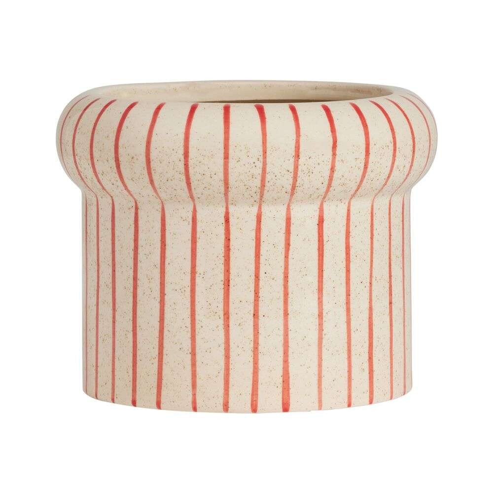 OYOY Living Design - Aki Pot Large Offwhite/Red von OYOY Living Design