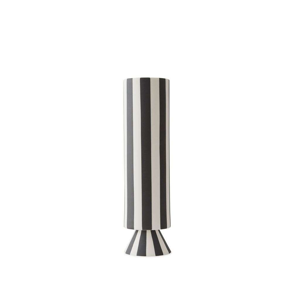 OYOY Living Design - Toppu Vase High Black/White von OYOY Living Design