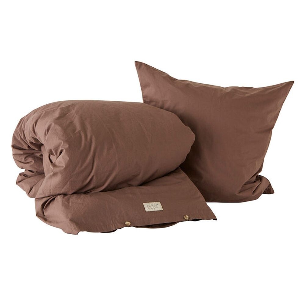 OYOY Living Design - Nuku Bedding 140x220 Choko OYOY Living Design von OYOY Living Design