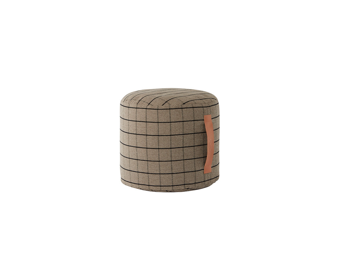 OYOY Living Design - Grid Pouf Clay von OYOY Living Design