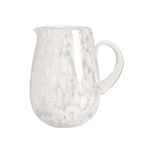 Jali-Wasserkaraffe Weiß aus Glas Ø15,3xH20cm Jali-Wasserkaraffe Weiß aus Glas Ø15,3xH20cm von OYOY