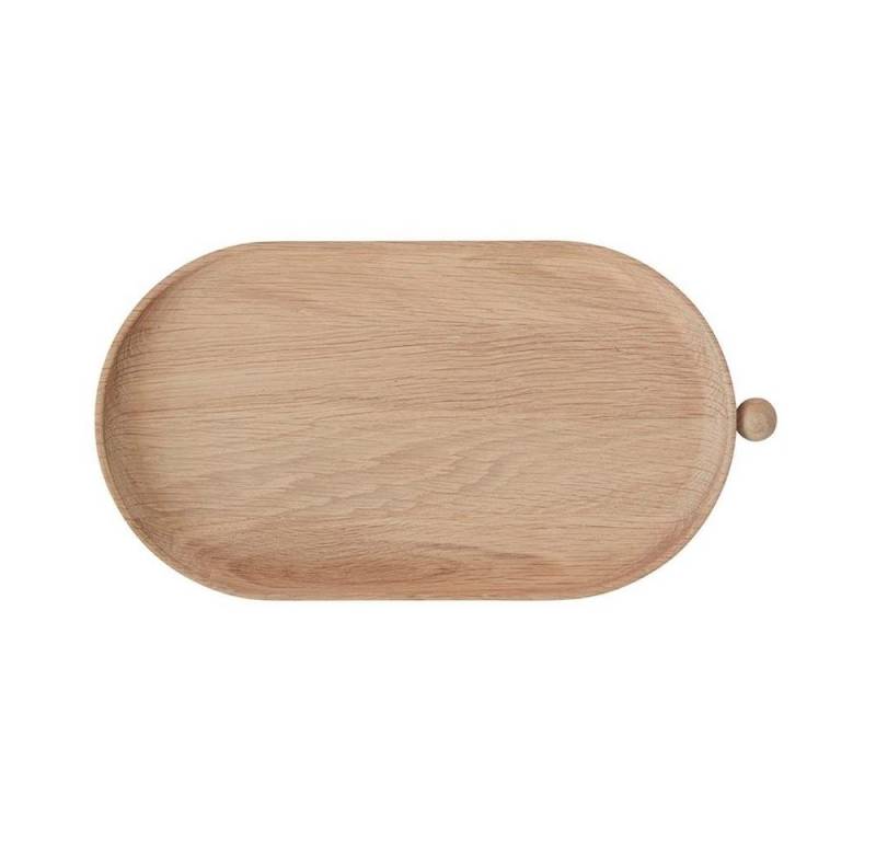 OYOY Dekotablett Inka Holztablett, Eiche 2 x 34 x 18 cm Tischtablett Serviertablett von OYOY