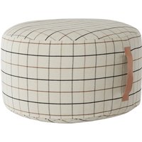 OYOY - Grid Pouf Ø 65 cm, beige von OYOY