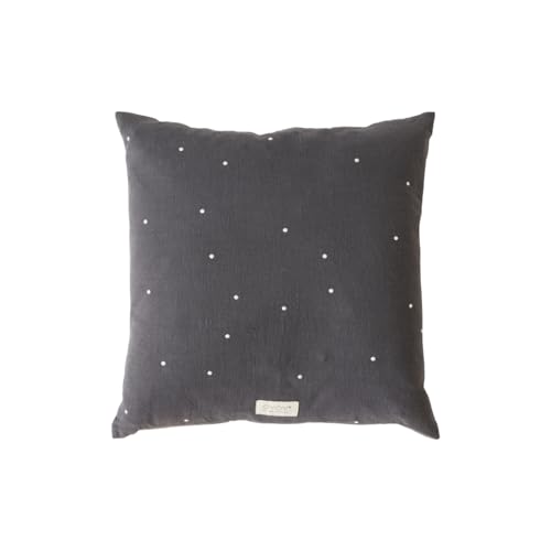 OYOY Housse de Coussin Kyoto dot Square - Anthracite von OYOY