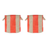OYOY - Kara Aufbewahrungskorb M, cherry red (2er-Set) von OYOY